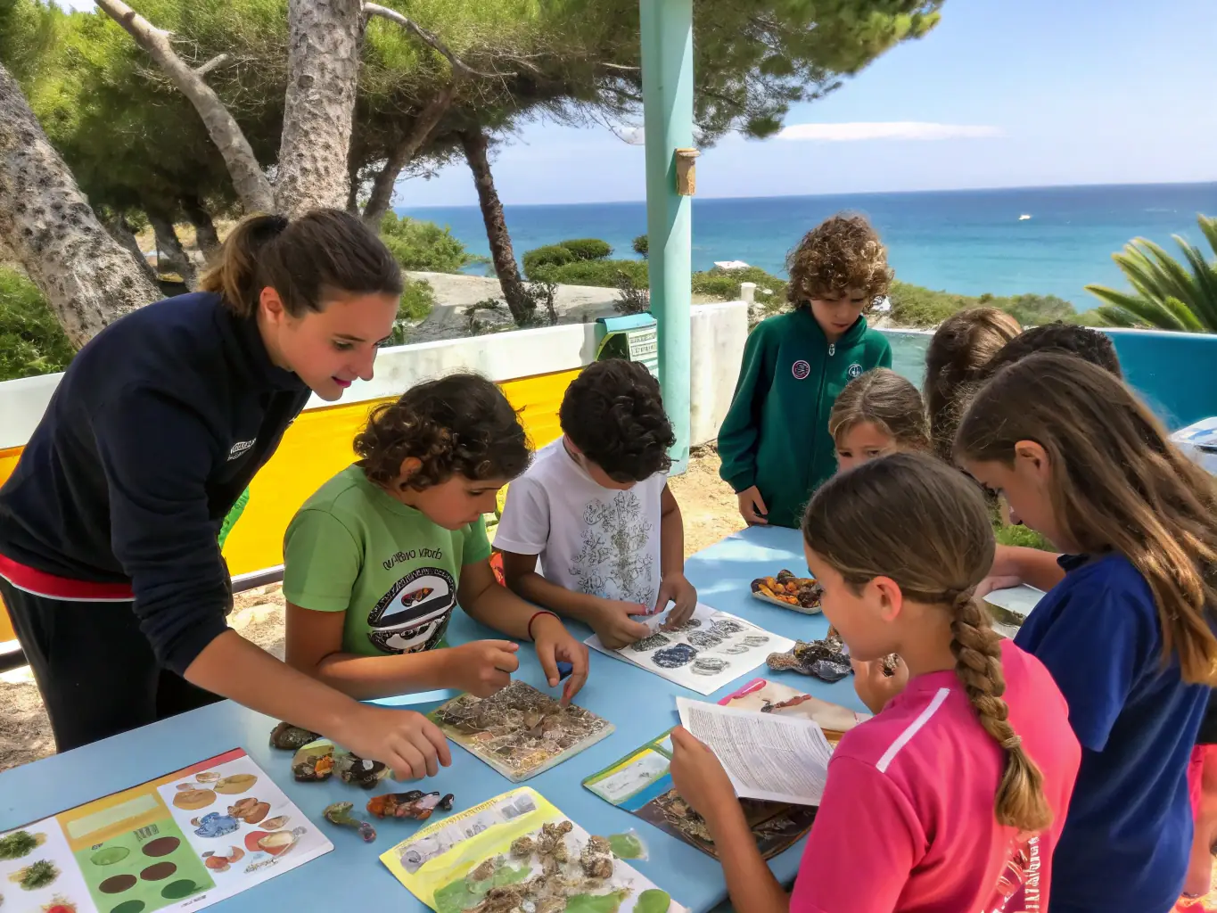 A group of community members participating in an educational workshop on local flora and fauna, highlighting our commitment to environmental education.